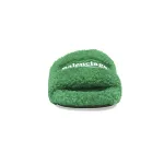 Balenciaga Furry Slide Green 