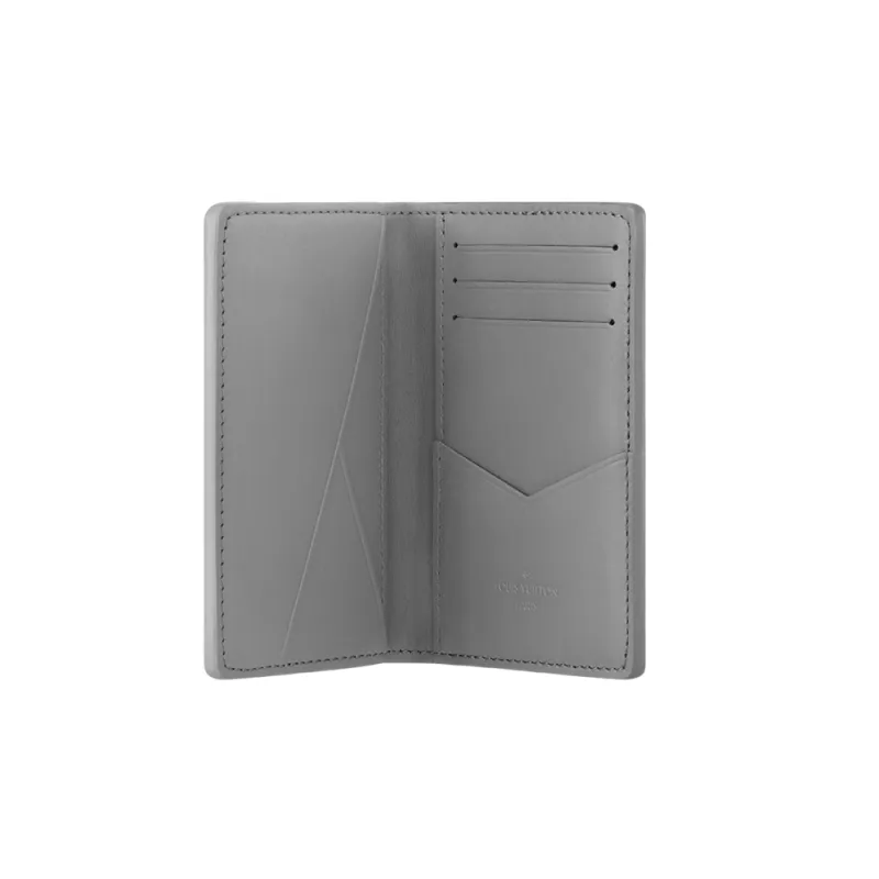 Louis Vuitton Monogram Shadow Grey Leather Card Wallet