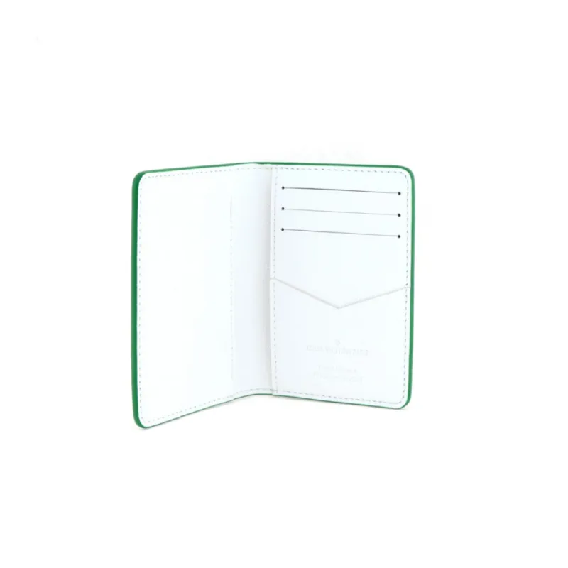 Louis Vuitton Pocket Organizer Monogram Wallet Short Green