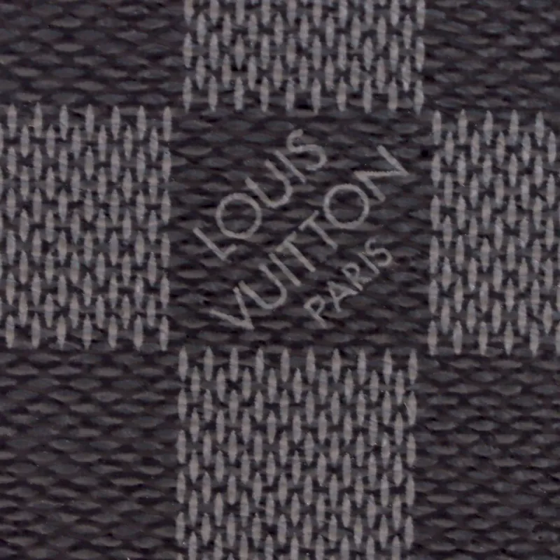 Louis Vuitton Portefeuil Brother Damier Graphite Bi-Fold Long Wallet Leather Black
