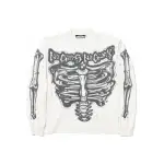 Hellstar Airbrushed Bones Longsleeve White