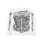 Hellstar Airbrushed Bones Longsleeve White