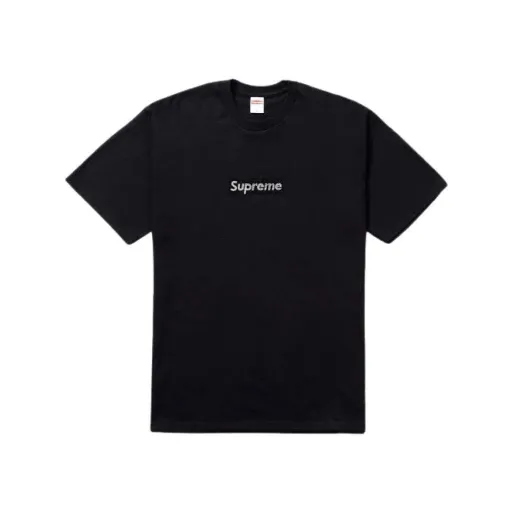 Supreme Swarovski Box Logo Tee Black