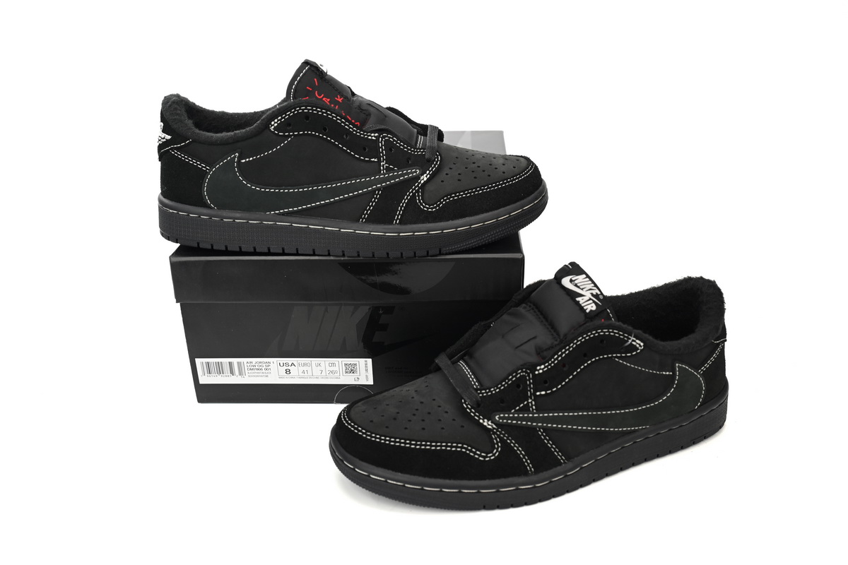 PK God Batch Air Jordan 1 Retro Low OG SP Travis Scott Black Phantom DM7866-001