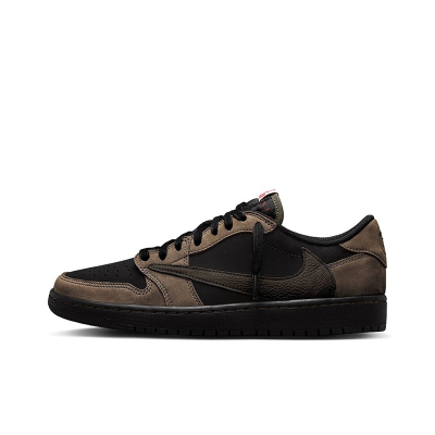 PK God Batch Travis Scott x Air Jordan 1 Low OG “Velvet Brown” 01