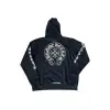 Chrome Hearts Plus Cross Allover Print avec Horseshoe Logo Sweat à capuche Noir