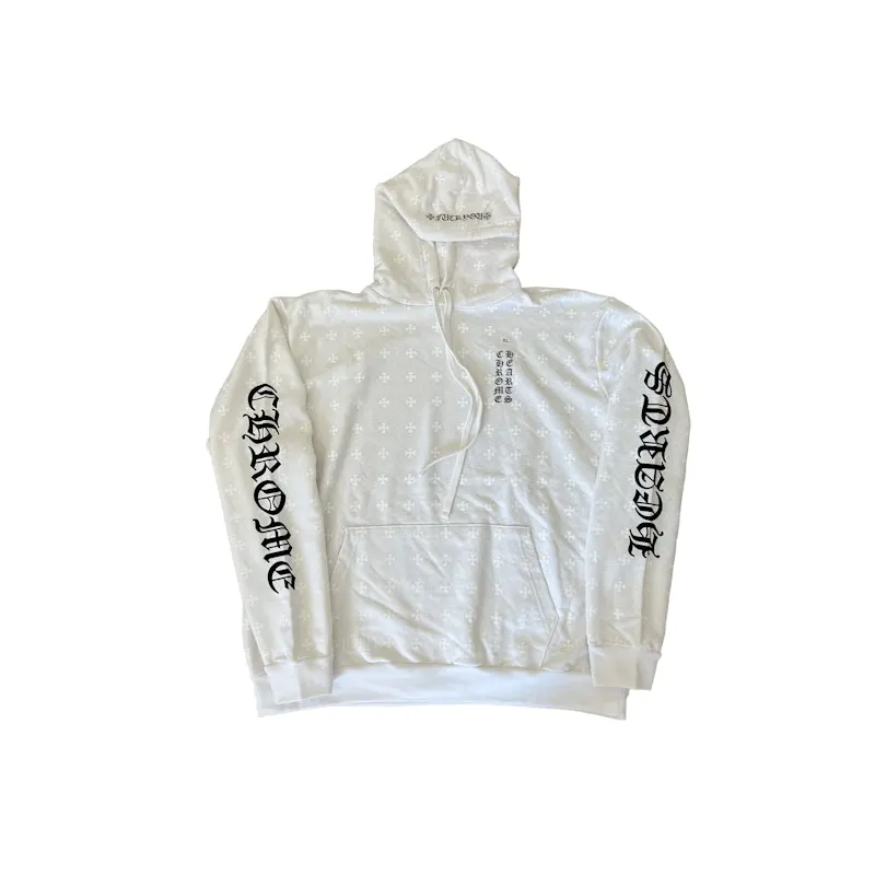 Chrome Hearts Plus Cross Horseshoe Hoodie White