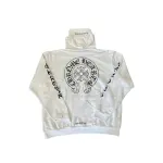 Chrome Hearts Plus Cross Horseshoe Hoodie White
