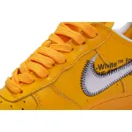 PK God Batch Nike Air Force 1 Low OFF-WHITE University Gold Metallic Silver DD1876-700