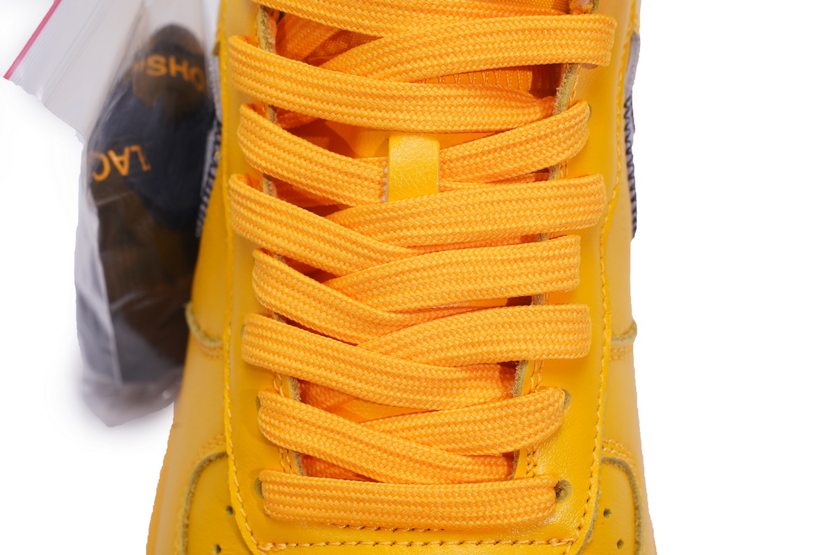 PK God Batch Nike Air Force 1 Low OFF-WHITE University Gold Metallic Silver DD1876-700