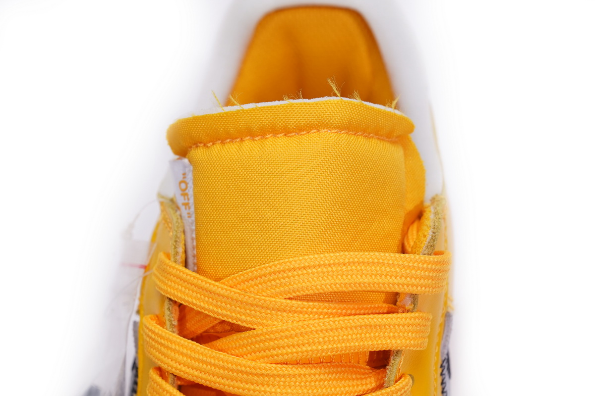 PK God Batch Nike Air Force 1 Low OFF-WHITE University Gold Metallic Silver DD1876-700