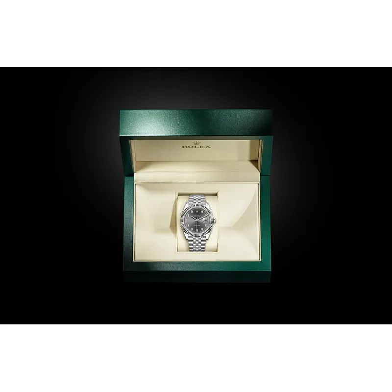 PKStockX Rolex Datejust 41 Oyster-41 mm-Oystersteel and White Gold Reference 126334 m126334-0006