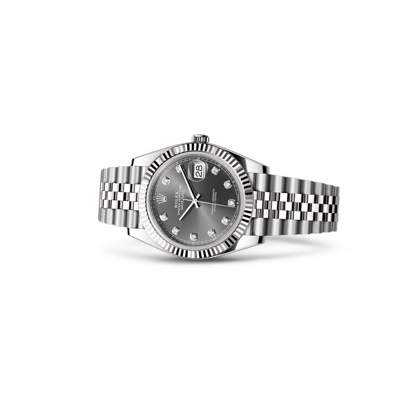 PKStockX Rolex Datejust 41 Oyster-41 mm-Oystersteel and White Gold Reference 126334 m126334-0006