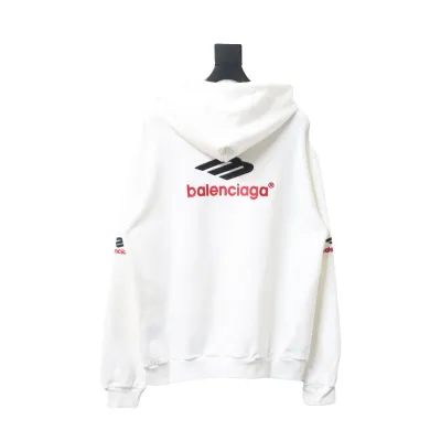 Balenciaga Red Double M Hoodie 01