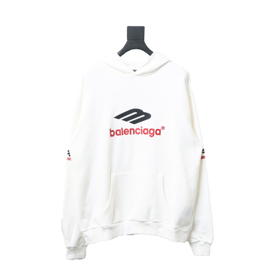 Balenciaga Red Double M Hoodie