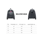 I Love Paris & Balenciaga Cropped Hoodie Oversized in faded black curly fleece