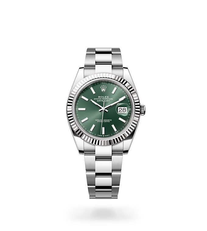 PKStockX Rolex Datejust 41 Oyster-41 mm-Oystersteel and White Gold Reference 126334 m126334-0027
