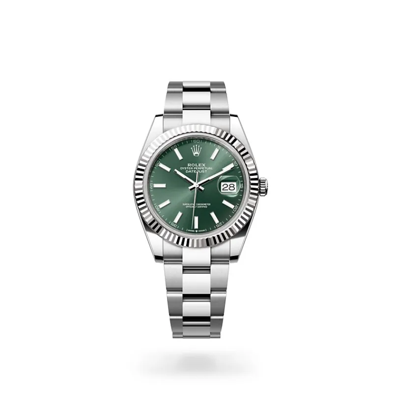 PKStockX Rolex Datejust 41 Oyster-41 mm-Oystersteel and White Gold Reference 126334 m126334-0027