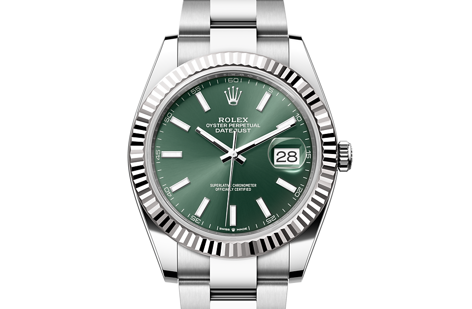 PKStockX Rolex Datejust 41 Oyster-41 mm-Oystersteel and White Gold Reference 126334 m126334-0027