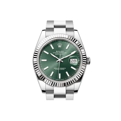 PKStockX Rolex Datejust 41 Oyster-41 mm-Oystersteel and White Gold Reference 126334 m126334-0027 01