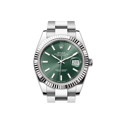 PKStockX Rolex Datejust 41 Oyster-41 mm-Oystersteel and White Gold Reference 126334 m126334-0027 01