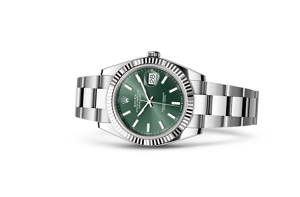 PKStockX Rolex Datejust 41 Oyster-41 mm-Oystersteel and White Gold Reference 126334 m126334-0027