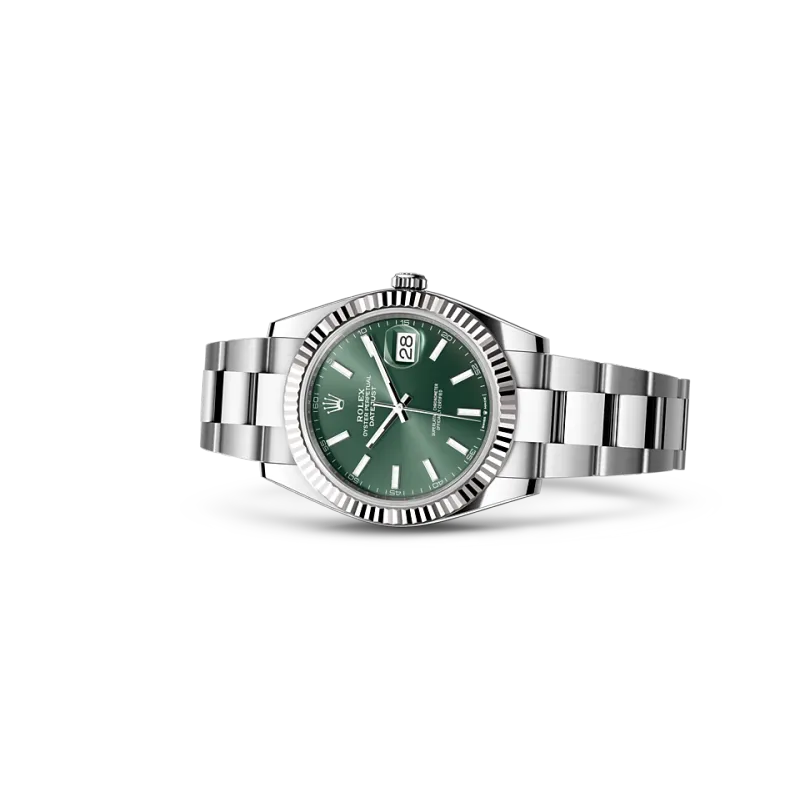PKStockX Rolex Datejust 41 Oyster-41 mm-Oystersteel and White Gold Reference 126334 m126334-0027