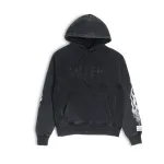 Gallery Dept. Flames Hoodie Black