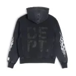 Gallery Dept. Flames Hoodie Black