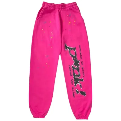 Sp5der P*NK Sweatpants Pink 01