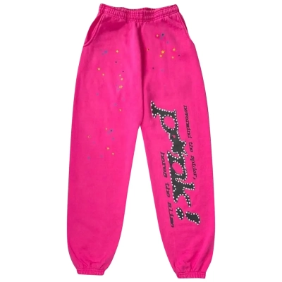 Sp5der P*NK Sweatpants Pink 01