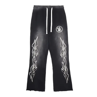 Hellstar Studios Flare Sweatpants Black 01