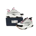 PK God Batch Dior Pink Gray 'B22' Sneakers Cream