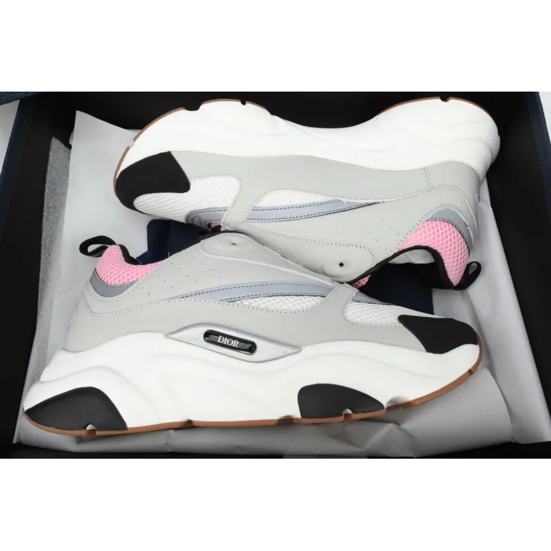 PK God Batch Dior Pink Gray 'B22' Sneakers Cream