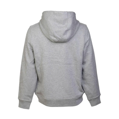 Burberry Embroidered EKD Cotton Blend Hoodie Grey 02