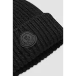 Moncler Cashmere Wool Beanie Black