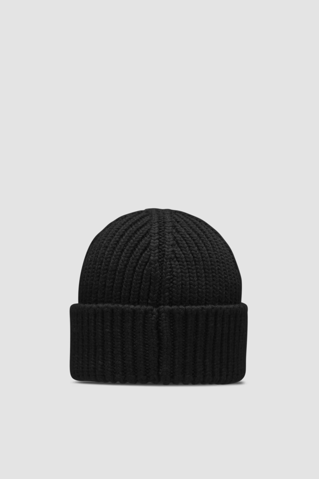Moncler Cashmere Wool Beanie Black