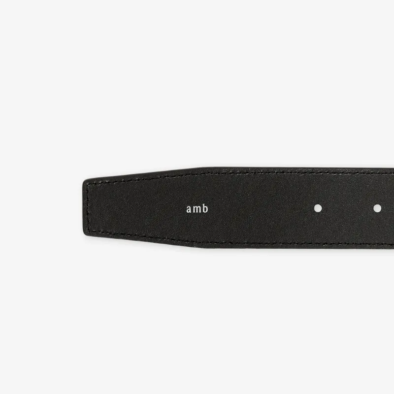 Burberry Thin Reversible Check TB Belt Gold