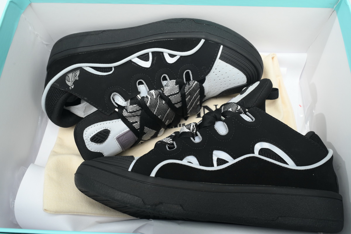 Lanvin Curb Sneakers Black white