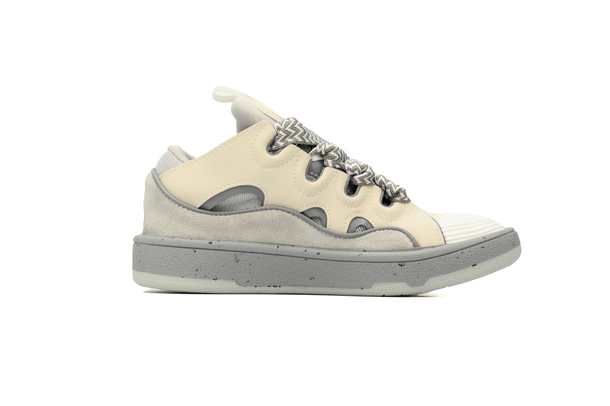 Lanvin Curb Sneakers Maiden Rice White Grey