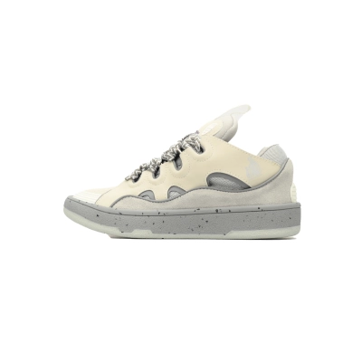Lanvin Curb Sneakers Maiden Rice White Grey 01