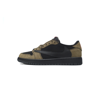 PK God Batch  Travis Scott x Air Jordan 1 Low OG Velvet Brown DM7866-202 01