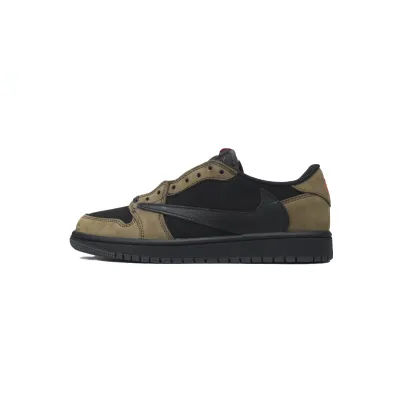 PK God Batch  Travis Scott x Air Jordan 1 Low OG Velvet Brown DM7866-202 01