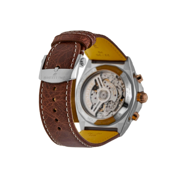 Breitling Chronomat B01 42 Triumph Edition Chronograph Gold Leather Men's Watch TB0134101M1X1