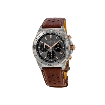 Breitling Chronomat B01 42 Triumph Edition Chronograph Gold Leather Men's Watch TB0134101M1X1 01