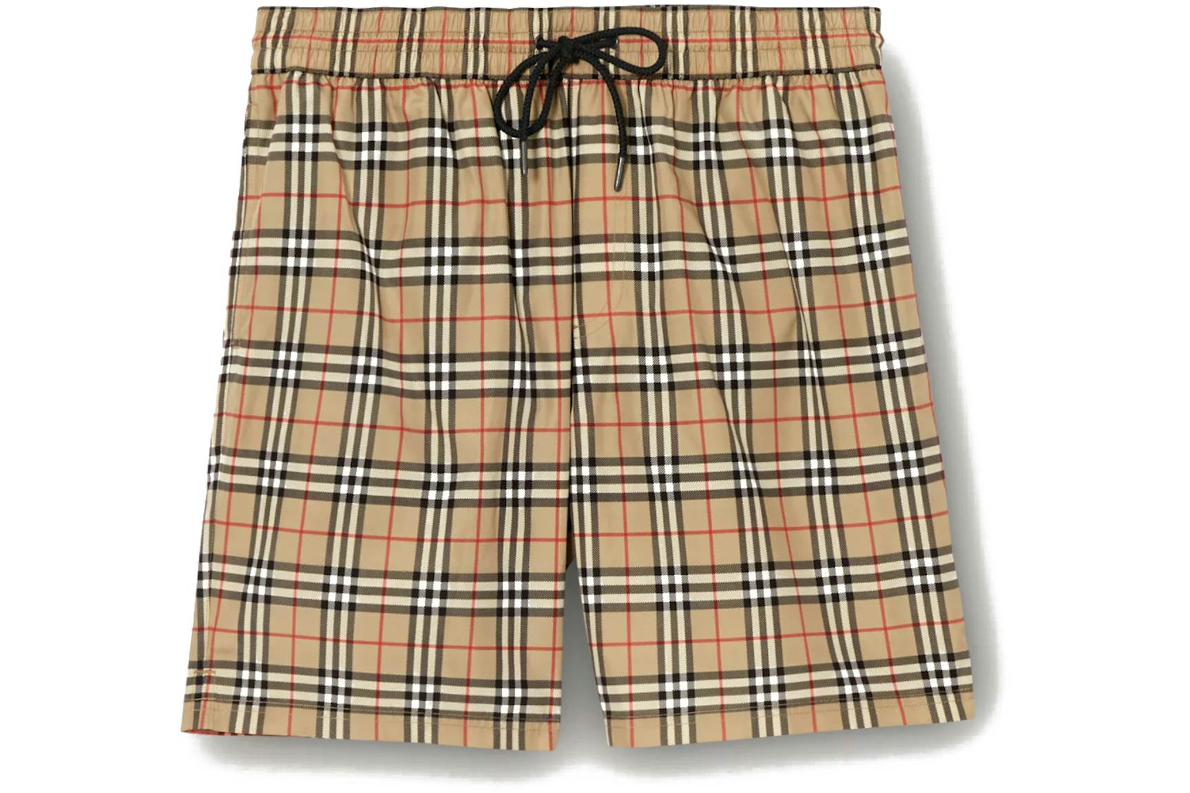 Burberry Check Drawcord Swim Shorts Archive Beige