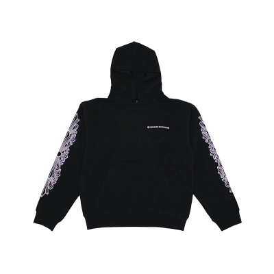 Chrome Hearts Matty Boy Shoulder Logo Hoodie Black/Pink 01