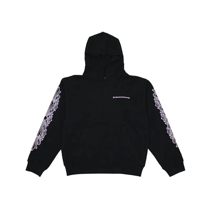 Chrome Hearts Matty Boy Shoulder Logo Hoodie Black/Pink