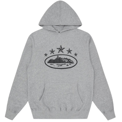 Corteiz 5 Starz Alcatraz Hoodie Grey 01