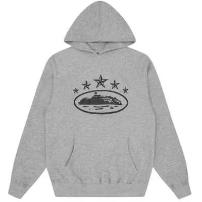 Corteiz 5 Starz Alcatraz Hoodie Grey 01
